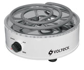 Estufa lctrica 700w 1 hornilla blanca rdonda voltck